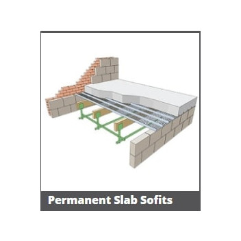 EXPAMET 26113000 Hy-Rib Perm Formwork 0.5 x 445mm x 3m Green