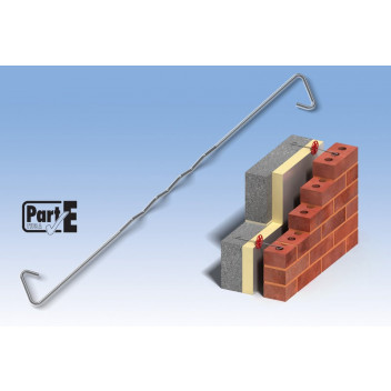 ANCON HRT4275BOXS HRT4 Cavity Wall Tie 275mm (250) ANCON HRT4275BOXS HRT4 Cavity Wall Tie 275mm (250)