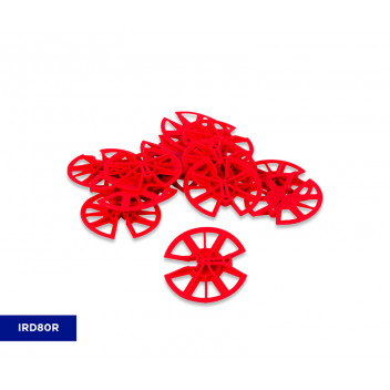 TIMLOC IRD80R Plastic Insulation Retaining Disc 80mm (250) Red TIMLOC IRD80R Plastic Insulation Retaining Disc 80mm (250) Red