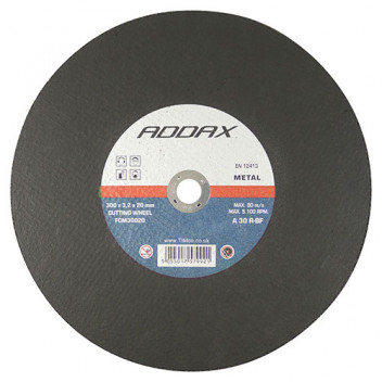 TIMCO FCM30020 Addax Cutting Disc Bonded Abrasive 3.2mm x 300mm (25) TIMCO FCM30020 Addax Cutting Disc Bonded Abrasive 3.2mm x 300mm (25)